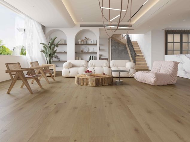 Heartwood Oak Scandi Brushed & Matt Lacquered